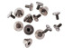 Conical Mushroom Bucket Screw Back Punk Studs - (Pack of 50)